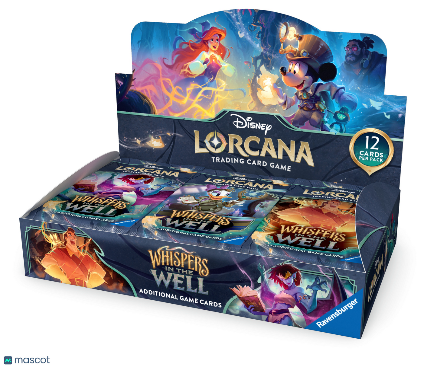Disney Lorcana TCG: Whispers in the Well Sealed Booster Box (24 Packs)